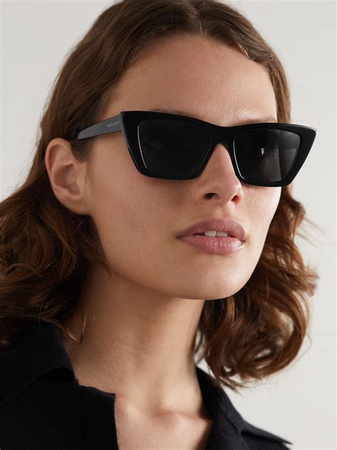 ysl sunglasses black cat eye